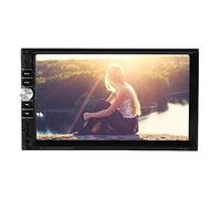 TKSE Reproductor de Radio de Automóvil, 7 Pulgadas de Doble Prisionero de Automóviles Multimedia Audio Estéreo FM Radio Touch Screen ((Control remoto sin batería))