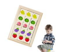 Tktouci Bloques De - Juguete Educativo con Diseño de Dibujos Animados - de Madera para Desarrollo Intelectual | para Aula de Jardín de Infantes Entrenamiento del Desarrollo Lógico Familia y Niños