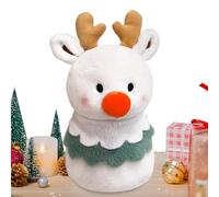 Tktouci De Reno para Decoración Navideña,Muñeco De Peluche Suave 3D | Animal De Peluche Reno Navideño | para Interior Hogar Dormitorio Sofá Niños Amigos Familia