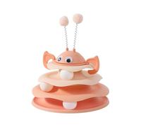 Tktouci Juguetes Interactivos para Gatos,Atractor De 3 Niveles Lindo | Juguetes Divertidos para Gatos de Interior Juegos Interactivos,para Estimulación Mental Y Física, Ejercicio, Juego Y