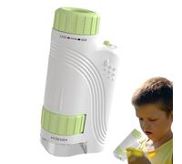 Tktouci Microscopio para Niños y Niñas - Juguete de Laboratorio 60-120X | con Luz LED y Microscopio Portátil - para Niños Niñas Adolescentes Estudio En Aula Camping Actividad Escolar Observación Al