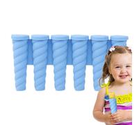 Tktouci Molde para hacer pop-Maker - Moldes de silicona de 6 cavidades - Fácil liberación hecha a mano para hacer polos de hielo para gelatina, mermelada, pudín, yogur, de frutas