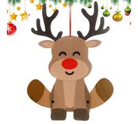 Tktouci navideños de Papá Noel,navideños de Fieltro | Decoraciones navideñas de Pared para Puerta de Reno, muñeco de Nieve y Papá Noel | de figuritas para Puertas y Ventanas para decoración del hogar
