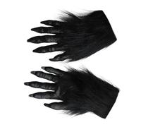 Tktouci Patas de lobo,Guantes de lobo | 1 par de manos de garras de de Halloween - Accesorio para disfraz de cosplay, divertidos guantes para disfraz de Halloween para mujeres, hombres, niños y