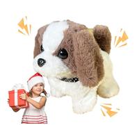 Tktouci Perro Juguete Que Anda Y Ladra - Juguetes para Perros Que Caminan para Niños | Mascotas Electrónicas Que Caminan El Perro Que Ladra El Animal Relleno De La Felpa del Perro