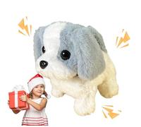 Tktouci Perro Juguete Que Anda Y Ladra - Juguetes para Perros Que Caminan para Niños | Mascotas Electrónicas Que Caminan El Perro Que Ladra El Animal Relleno De La Felpa del Perro