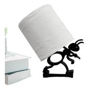 Tktouci Portarrollos De Papel Higiénico Negro - con Forma De Decoración Linda Y Divertida con Acabado Mate,Portarrollos para Baño | para Baño, Cocina, Camping, Viaje, Hogar, Armario y Uso Diario