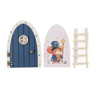 Tktouci Puerta De De Madera - Set De Puerta Mágica para Jardín,Decoración para Ventana Escuela Oficina Residencia Apartamento Fiesta Cumpleaños Navidad