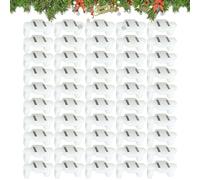 Tktouci Sujetadores Para Luces De Fiestas,50 Piezas Colgantes Magnéticos - Sujetadores Para Luces De Cuerda En Techo Exterior - Año Nuevo Halloween Bodas Fiesta Valla Patio Tejas