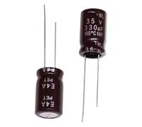 TKUO7 10 condensadores electrolíticos de aluminio 35 V, 330 UF, 12,5 x 20 .A77