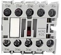 TKUO7 Minicontactor de control motor MCRC040AT, bobina 24 V CC, relé contactor 4 polos .at7