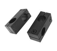 TKUONE Abrazadera cruzada de eje óptico, soporte fijo, conexión vertical paralela, bloqueo de acero, diámetro mismo, reducción cruzada, doble orificio.