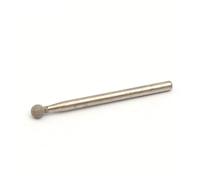 TKUONE Cabezal de pulido de diamante soldado con bola de 2/2,5/3/3,5/4/5/6 mm, vástago de 3 mm for pulir accesorios abrasivos, herramientas rotativas, 1/5/10 unidades