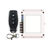 TKUONE Interruptor de control remoto for motor de 12 V CC, 400 W, 2 canales, avance, retroceso, subida, bajada, parada, bomba de agua, bomba de aceite, interruptor limitado inalámbrico TX RX