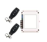 TKUONE Interruptor de control remoto for motor de 12 V CC, 400 W, 2 canales, avance, retroceso, subida, bajada, parada, bomba de agua, bomba de aceite, interruptor limitado inalámbrico TX RX