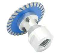 TKUONE Mini sierra de diamante con rosca M14 y disco corte turbo brida extraíble for granito, mármol, piedra hormigón