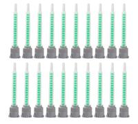 TKxjry 20 Piezas Boquilla Mezclador, Tubo Mezclador Estático, Boquilla Mezclador Estático, Para Pegamento de 2 Componentes Boquillas Mezcladoras (Verde)