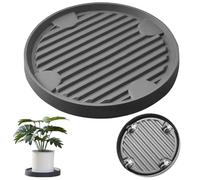 Tkxjry 22 cm Flower Pot Wheels Stand Plants Trolley, Plant Roller, Plant Stand with 360 ° Swivel Wheels, Load Capacity 75 kg, for Transporting Potted Plants, Indoor, Outdoor