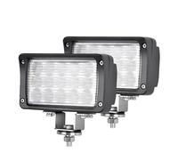 Tkxvcejv Faro Delantero Foco Luz LED Trabajo 10-32V Y 6 Pulgadas Lámpara Cabeza Reflectora Tractor Carretilla Elevadora Todoterreno 4x4 SUV Faro para Luces Juego De Faros(2X 6inch Flood)