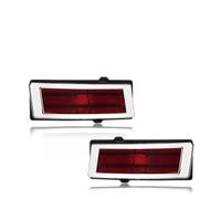 Tkxvcejv Faro Delantero para Chevy para Chevelle 1970-1972 Reflectores Traseros Luz Posición Lateral Luz Marcador Cuarto Luz Señal Giro Sin Bombilla/Enchufe Juego De Faros(Red Lens)