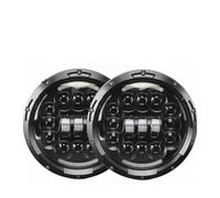 Tkxvcejv Faro Delantero para Ford para F 150 1976 para Mustang 1965-1978 Faros De Coche Led 7 Pulgadas Faro Todoterreno 60W Luz De Trabajo 12V 24V Juego De Faros(2 X Black Light CCC)