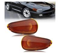 Tkxvcejv Faro Delantero para Mitsubishi para 3000GT 1991-1993 Sin Bombilla/Enchufe Esquina Delantera Indicador Lateral Carcasas De Luz De Señal De Giro Juego De Faros(C)