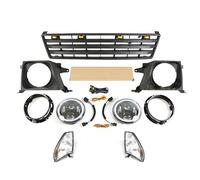 Tkxvcejv Faro Delantero para Toyota para Land para Crusier LC90 LC95 para Padro FJ90 FJ95 1993-2002 Faros Y Marco Luz Rejilla Delantera con Ajustes Luz Juego De Faros