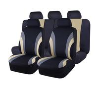 Tkxvcejv Fundas Asientos Coche Juego Completo Fundas Asientos Coche, Protector Asiento Estilo Deportivo, Ajuste Universal para Mayoría Coches, SUV(BG)