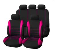 Tkxvcejv Fundas Asientos Coche para F20 F21 E81 E88 F45 F22 Wagon F22 Coupe F23 Convertible E36 318is Juego Fundas Asiento Coche Cojín Asiento Silla Juegos De Cubreasientos(N 5seat-Pink)