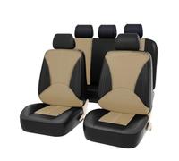 Tkxvcejv Fundas Asientos Coche para Toyota, Fundas De Asiento Coche Cuero Impermeables Universales(9 Piece-BK BG)
