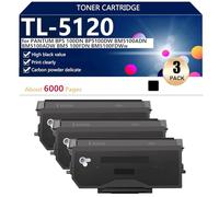 TL-5120 Cartuchos de Tóner Compatibles para PANTUM BP5100DN BP5100DW BM5100ADN BM5100ADW BM5 100FDN BM5100FDWW Impresora, de Alto Volumen 6000 Páginas,Black-3 Pack