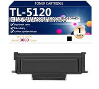 TL-5120 Cartuchos de Tóner Compatibles para PANTUM BP5100DN BP5100DW BM5100ADN BM5100ADW BM5100FDN BM5100FDW Impresoras, Alto Rendimiento 3000 Páginas, Impresión de Alta Definición,Black-1 Pack