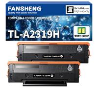 TL-A2319 TL-A2319H BP2309W Cartucho de tóner TL-A2310 TL-A2310H Compatible con Pantum BP2309W BM2309W BM2309AW BP2300W BM2300W BM2300AW Impresora 1600 páginas TLA231 0H TLA2319H (2 x Negro)