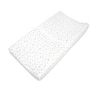 TL Care - Funda para cambiador de mesa (100% algodón natural), Triángulo gris pardo.