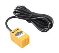 TL-Q5MC1 Interruptor de proximidad con sensor magnético cuadrado NPN 3 cables, normalmente abierto, 5 V-24 V, tipo columna esquina amarilla