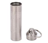 TL SC005 Frasco de pastillas sellado cilíndrico Antióxido Impermeable Contenedor de medicina sellado al aire Llavero de aleación de titanio Estuche para pastillas para acampar