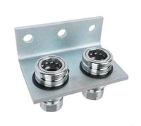TL39-B Acoplamiento hidráulico de liberación rápida NPT de 1/2 pulgada con soporte de doble separación, accesorio de metal para maquinaria agrícola y de construcción, juego de conectores de alta