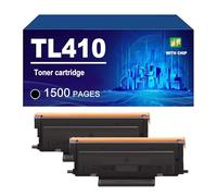 TL410 Cartuchos De Tóner Compatibles para Pantum P3010DW P3300DW M6700DW M6800FDW M7100DW M7200FDW M7300FDW M7310DN M7310DW, con Un Rendimiento De hasta 1500 Páginas,Black-2 Pack