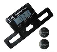 TL90 - Indicador de paso digital con pantalla LCD y giroscopio, medidor de ángulo horizontal para helicópteros con 250 mm-800 mm de longitud, transportador ABS negro