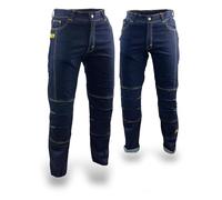 TLA KP024 - Pantalones Vaqueros de Moto para Hombre elásticos con Protecciones CE, Pantalones de Moto Reforzados de aramida, pantalón de Moto y Scooter de Denim, Ropa de Moto, Traje de Moto Unisex