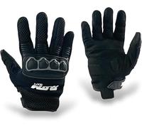 TLA RAM Guantes de Moto con protección CE en Nudillos, Tallas hasta 5XL Hombre & Mujer - Transpirables, táctiles - Alta protección contra Impactos, Media estación