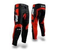 TLA T-One - Pantalones de moto de cross, enduro, quad, resistentes, ligeros, tallas hasta 46-6XL para hombre, mujer y niño. Ropa de moto, traje de motocross, Enduro, Quad, Urban Black, XL