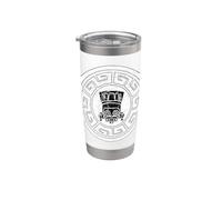 Tlaloc: Poderoso Dios de la Mitología Azteca Mexicana Vaso térmico de acero inoxidable de doble pared