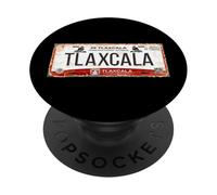 Tlaxcala México License Plate Mexican Travel Vacation Beach PopSockets PopGrip Adhesivo