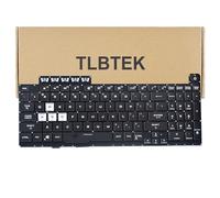 TLBTEK Teclado retroiluminado de repuesto compatible con Asus TUF Gaming A15 FX506 FA506 FA556 TUF506.TUF A17 FA706.TUF Gaming F17 FX706LI FX706 FX706L FA706U FX706U FA706 661VUS00 Series RGB Portátil