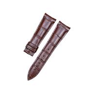 TLCBAZCF Adecuado Compatible con la correa de reloj Frederique Constant, hebilla de cuero de primera capa, 23mm, cinturón de reloj for hombre negro y marrón oscuro(Brown)