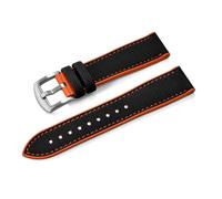 TLCBAZCF Compatible con correa de goma unisex 18mm 20mm 22mm 24mm Pulsera de reloj de goma de liberación rápida hombres mujeres azul naranja negro rojo, 18mm, Acetato, Sin piedras preciosas