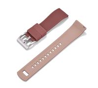 TLCBAZCF Compatible con correa de reloj de silicona premium Correa de reloj de goma de liberación rápida Correa de reloj de 20 mm Correa de reloj de goma de repuesto(Coffee khaki 1)