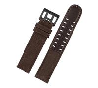TLCBAZCF Compatible con Hamilton H760250 H77616533 H70605963 H68201993 Khaki Field WatchBand Correa de reloj de cuero y nailon for hombre 20 22 Accesorios(Brown-black clasp,20mm)