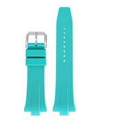 TLCBAZCF Compatible con la colección Citizen TSUYOSA NJ0150 NJ0151ME Correas de reloj de silicona Pulsera for hombres y mujeres Correa de reloj de caucho fluorado FKM 9 mm(Blue)